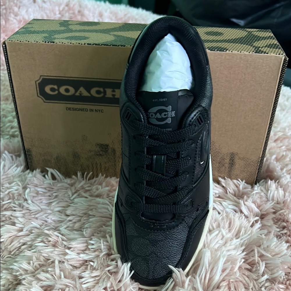 Coach Black SoHo Sneakers 6.5 women’s BNIB